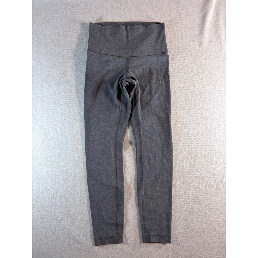 Lululemon Align High Rise Leggings Dark Gray Heathered 25 Inch Womens Size 4